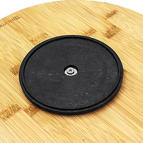 TB Home 10 Inch Bamboo Lazy Susan Turntable for Kitchen, Cabinet or Pantry - size: 10" Lazy Susan
