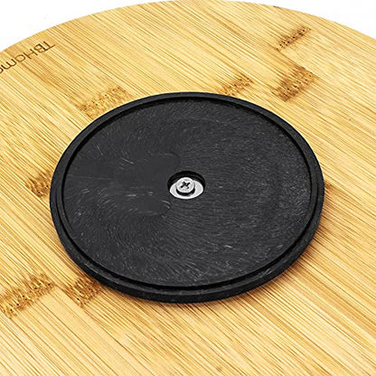 TB Home 10 Inch Bamboo Lazy Susan Turntable for Kitchen, Cabinet or Pantry - size: 10" Lazy Susan