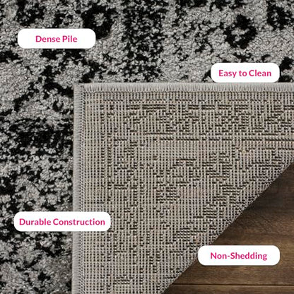 SAFAVIEH Adirondack Accent Rug 2x3, Distressed Grey & Black ADR109B - color: Grey/Black, size: 2' x 3' (Rectangular)