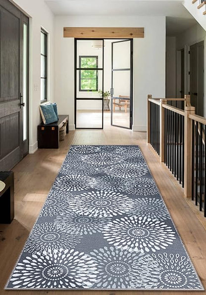 StepRite 2.5x8 Hallway Runner Rug, Washable Non-Slip Kitchen Rug Rug - size: 2'6" x 8' (Rectangular)