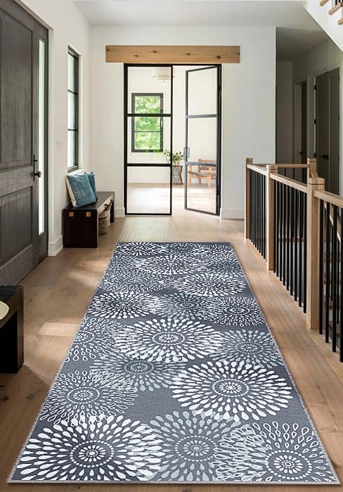 StepRite 2.5x8 Hallway Runner Rug, Washable Non-Slip Kitchen Rug Rug - size: 2'6" x 8' (Rectangular)