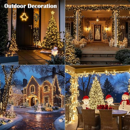 200FT 600LEDs Fairy Lights Plug in,Silver Wire,Warm White - color: Warm White, size: 200FT 600Leds