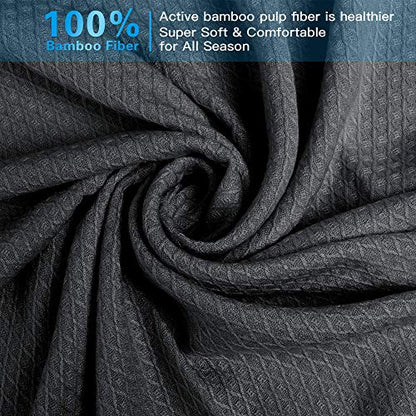 AmyHomie Cooling Blanket King Size 90"x108", 100% Rayon Derived from Bamboo - color: Dark Gray, size: King (108"x90")