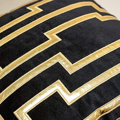 Avigers Throw Pillow Cover 20 x 20 Inch, Black, Velvet, Hidden Zipper - color: Black, size: 20" x 20" (Pack of 1)