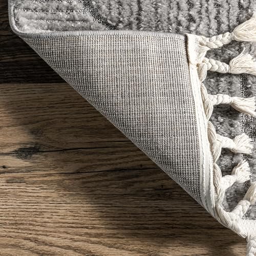 Nuloom Kerry Light Grey, 10' x 14', Geometric, Soft and Cozy, High Traffic, Stain Resistant, Easy Clean, Durable Area Rug for Bedroom, Living Room, Dining Space, Den, Foyer, Entryway - color: Kerry Light Grey, size: 10' x 14' (Rectangular)