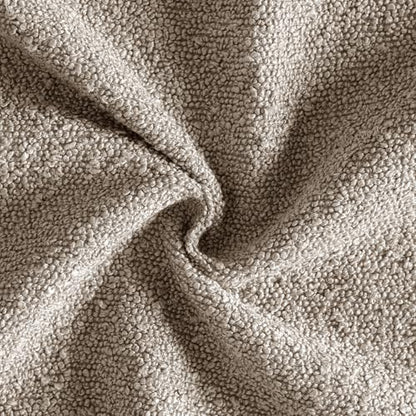 MIULEE Textured Boucle Lumbar Pillow Cover for Bed 12x20 Light Brown - color: Light Brown, size: 20" x 12" (Pack of 1)