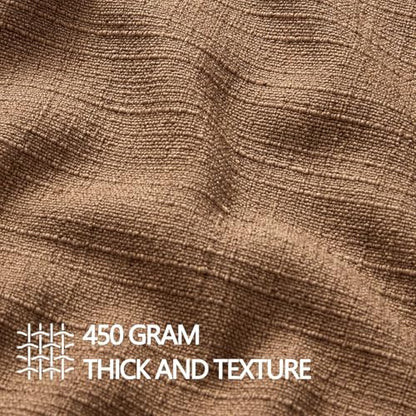 MIULEE Thick Textured Euro Sham Throw Pillow Covers 24x24 Inch Brown Sugar - color: Brown Sugar, size: 24" x 24" (Pack of 2)