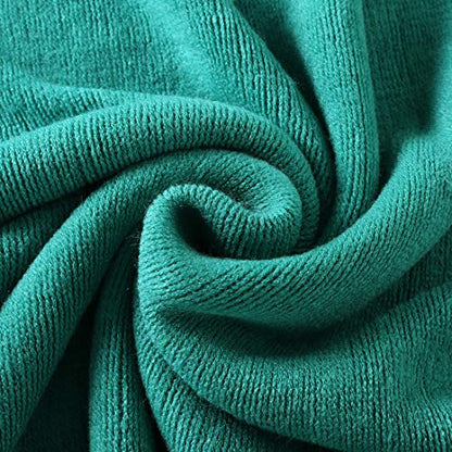 Homiest Teal Knitted Throw Blanket with Fringe, 50x60 Inch - color: Teal, size: 50" x 60"