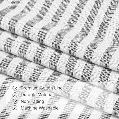 ASPMIZ Farmhouse Valances for Windows, Beige+Grey, 60x14 Inches, 1 Panel - color: Beige&grey, size: 60"W x 14"L (Pack of 1)