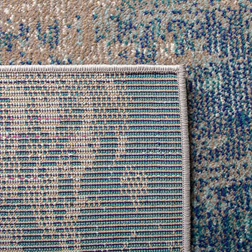 SAFAVIEH Madison Accent Rug 2'2"x4', Modern Blue & Beige MAD440M - color: Blue/Beige, size: 2'2" x 4' (Rectangular)