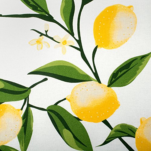 DII Lemon Bliss Tabletop Collection, Tablecloth, 52x52 - size: 52" x 52" (Square)