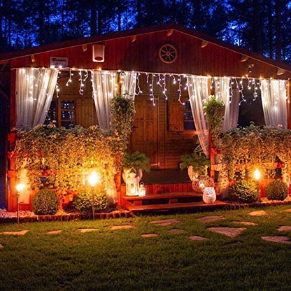 300 LED Christmas Icicle Lights,33FT White String Lights - color: White