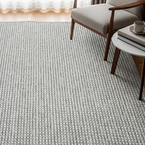 Gertmenian Indoor Boho Area Rug - 5x7 Standard, Durable, Non-Shedding & Stain Resistant, Ideal for High Traffic Areas in Living Room, Bedroom, Dining Room - Romi, Lt Gray, 23892 - color: Romi Lt Gray, size: 5'3" x 7' (Standard)