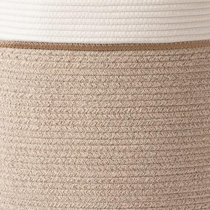 LA JOLIE MUSE 72L Extra Large Cotton Rope Laundry Basket, Blanket Basket
