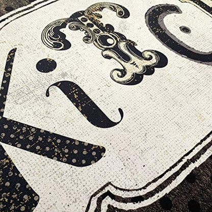 UKELER Kitchen Rug Non Slip, Durable Natural Rubber Rug Runner for Kitchen Antique Style Chef Mat, 48''×20'' - color: D, size: 48×20 in