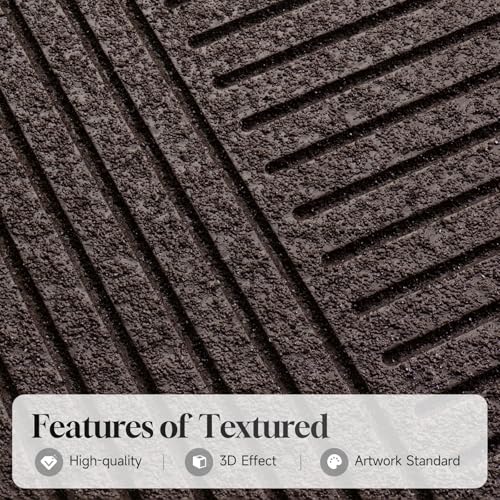 3D Textured Framed Neutral Abstract Wall Art Set, 3 Piece Modern Artwork - color: Neutral --B, size: 16"w X 24"h X 3pcs