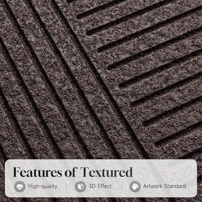 3D Textured Framed Neutral Abstract Wall Art Set, 3 Piece Modern Artwork - color: Neutral --B, size: 16"w X 24"h X 3pcs