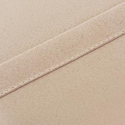 INLINAS Blackout Curtains with Sheer Overlay, Beige, 52x63 Inches - color: Beige, size: 52"W x 63"L (Pack of 2)