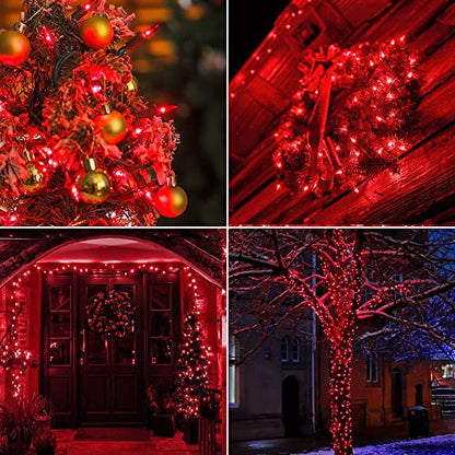 Red Christmas Lights,13FT 50 Count Red String Lights Plug in - color: Red (Green Wire), size: 50 count