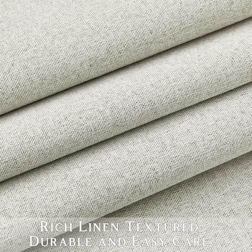 ChrisDowa Greyish Beige Blackout Curtains 45 Inches 2 Panels for Bedroom - color: Greyish Beige, size: 52"W x 45"L (Pack of 2)