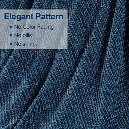 Blagic Chenille Throw Blanket for Couch and Bed,Dark Blue,50"x60" - color: I-dark Blue, size: 50 × 60 in