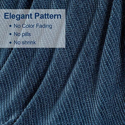 Blagic Chenille Throw Blanket for Couch and Bed,Dark Blue,50"x60" - color: I-dark Blue, size: 50 × 60 in