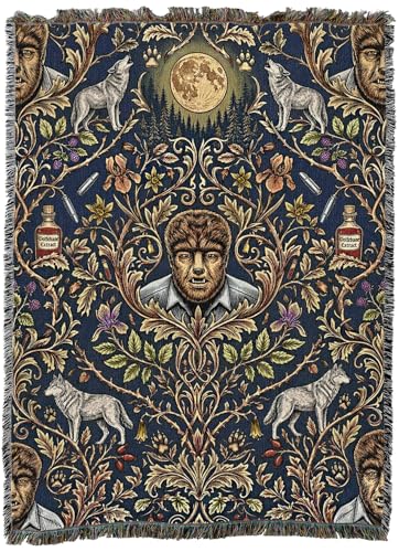 Pure Country Weavers Monster Wolf Man Blanket - Fantasy Gift - Tapestry Throw Woven from Cotton - Made in The USA (60X80) - color: Monster Wolf Man, size: 60x80