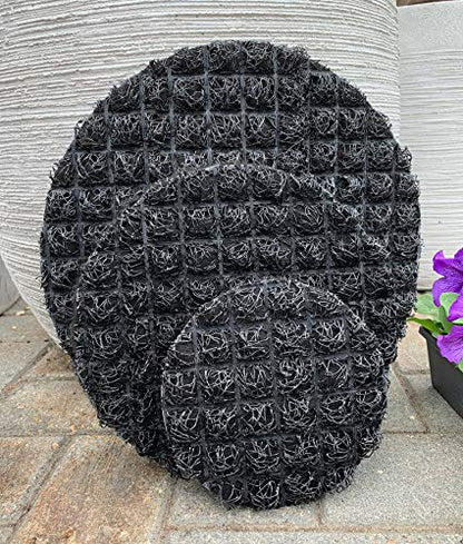 Drain Smart Planter Pot Filler & Drainage Insert – 3D Mesh Disc Replaces Rocks & Gravel – Keeps Soil in, Lets Water Drain Out – Reusable Liner for Indoor & Outdoor Pots (9" – 2 Pack) - size: 9" – 2 Pack