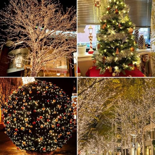 660FT 2000LED Extra Long Fairy Lights Plug in Copper Wire Christmas - color: Copper wire, size: 660FT 2000LEDs