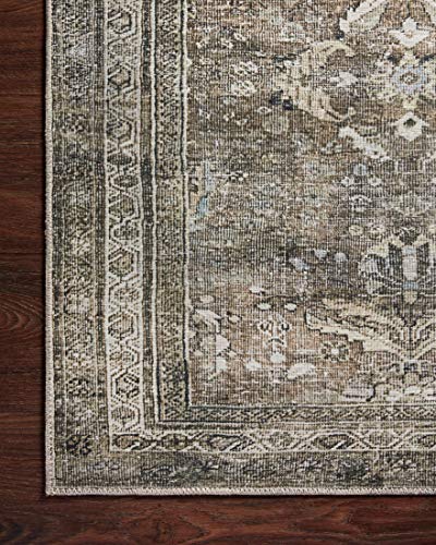 Loloi Layla Antique/Moss 7'-6" x 9'-6" Area Rug - color: Antique / Moss, size: 7'6" x 9'6" (Rectangular)