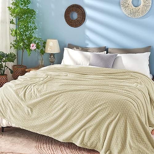 inhand Camel Throw Blanket for Couch, Super Soft Flannel Blanket Throw Size All Season Use, 50 x 60 Inches - color: Camel, size: Throw/Travel-50x60 IN