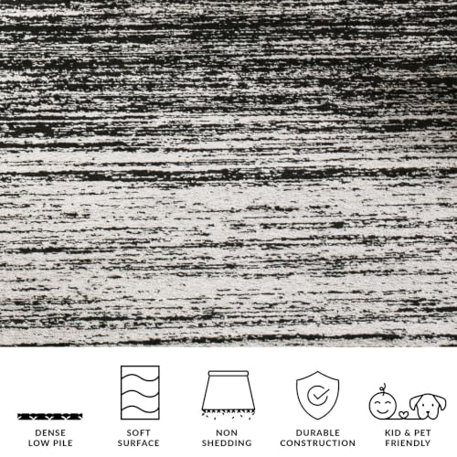SAFAVIEH Adirondack Accent Rug 2'6"x4', Silver & Black ADR113A - color: Silver/Black, size: 2'6" x 4' (Rectangular)