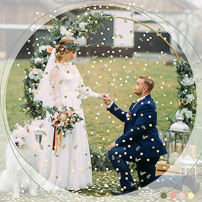 Kathfly 500 Pcs Greenery Wedding Table Confetti, Blush‑sage - color: Gold, Tea Green, Nude, White