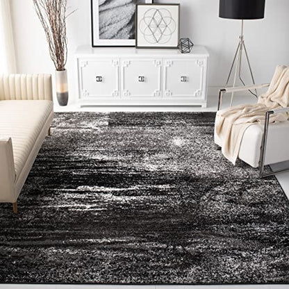 SAFAVIEH Adirondack Runner Rug 2'1"x8', Modern Silver & Black ADR112A - color: Silver/Black, size: 2'1" x 8' (Runner)