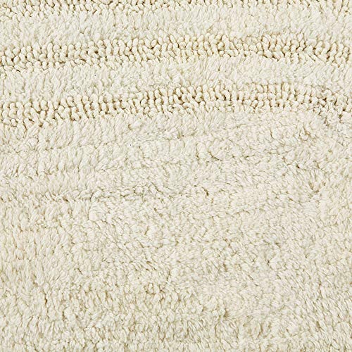 DII Crochet Collection Reversible Bath Mat, Large Oval, 21x34, Off White - color: Off White, size: 1'9" x 2'10" (Oval)