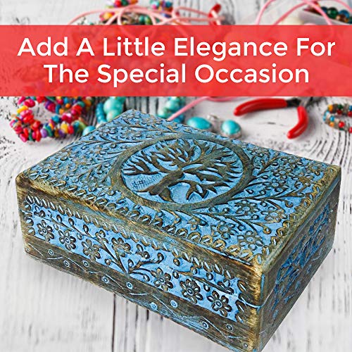 Wooden Keepsake Box Memory Keepsakes Handmade Mini Jewellery Box, Tree