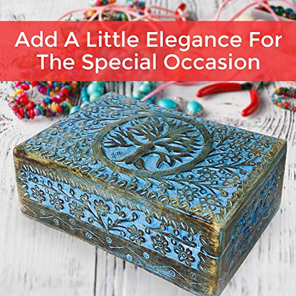Wooden Keepsake Box Memory Keepsakes Handmade Mini Jewellery Box, Tree