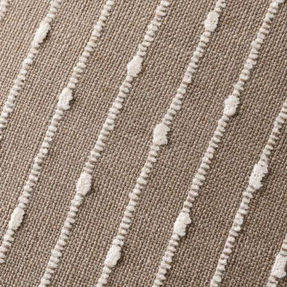 Foindtower Boho Striped Boucle Lumbar Throw Pillow Covers 12x20 Taupe Gray - color: Taupe Gray, size: 20" x 12" (Pack of 2)