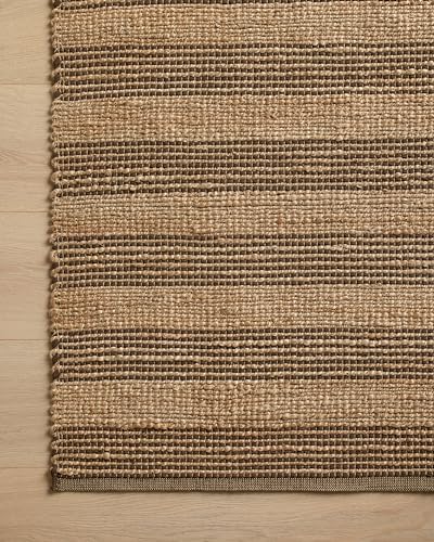 Loloi Chris Loves Julia Judy Natural/Chocolate 7'-9" x 9'-9" Area Rug - color: Natural / Chocolate, size: 7'9" x 9'9" (Rectangular)