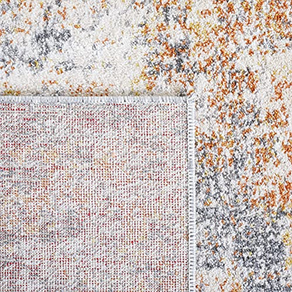 SAFAVIEH Aston Collection Runner Rug - 2' x 8', Grey & Gold, Modern Abstract Design, Non-Shedding & Easy Care, Ideal for High Traffic Areas in Living Room, Bedroom (ASN710G) - color: Grey/Gold, size: 2' x 8' (Runner)