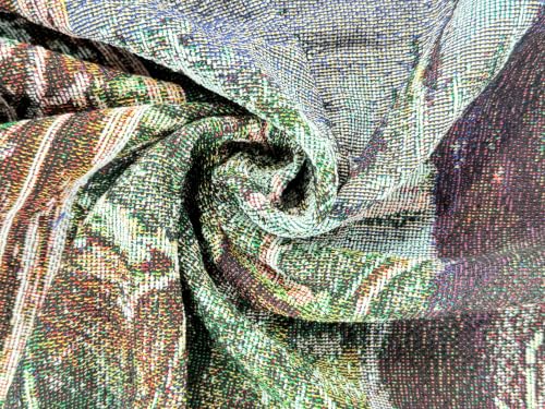 Bear Lodge Jacquard Woven Tapestry Throw Blanket 50"x60" - color: Bear