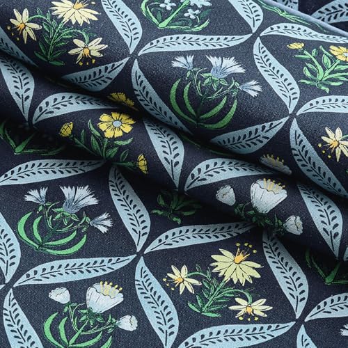 MIULEE Floral Throw Pillow Covers 18x18 Set of 2, Dark Blue - color: Dark Blue, size: 18" x 18" (Pack of 2)