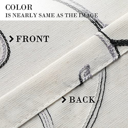VOGOL Gray Vine Botanical Kitchen Valance, 52 x 14 Inches - color: Grey, size: 52"W x 14"L (Pack of 1)