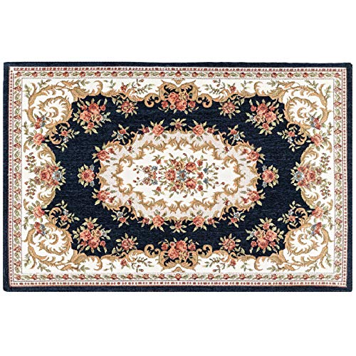 CHICHIC 36 x 24 Inch Indoor Door Mat for Home Entrance, Floor Mats for House Front Door Mat Inside Outdoor Outside Entryway Rugs Indoor Welcome Mat Anti-Slip Rubber Back Low Profile, Blue - color: Blue, size: 2' x 3' (Rectangular)