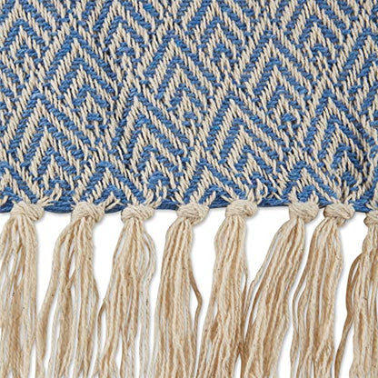 DII Diamond Throw Collection Cotton Woven, 50x60, Artichoke - color: Artichoke, size: 50x60"