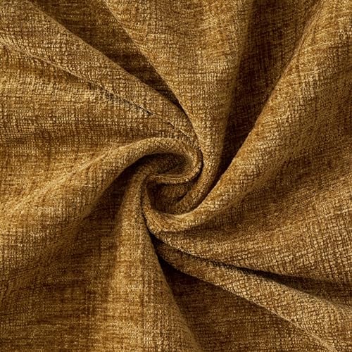 MIULEE Soft Chenille Throw Pillow Covers Mustard 16x16 Inch Pack of 2 - color: Mustard, size: 16" x 16" (Pack of 2)