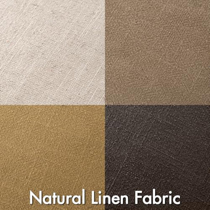 MIULEE Neutral Gold/Brown Boho Linen Pillow Covers 18x18 Inch Pack of 4 - color: Neutral Gold/Brown, size: 18" x 18" (Pack of 4)
