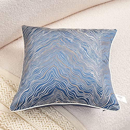 Avigers Throw Pillow Cover 20 x 20 Inch, Blue, Rayon Blend, Hidden Zipper - color: Blue, size: 20" x 20" (Pack of 1)