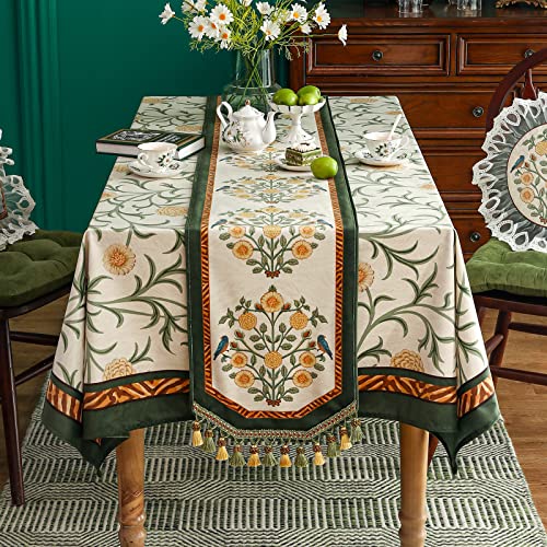 Patdrea Designer Vintage French Velvet Table Runner,12"X71"-Botticelli - color: Botticelli Velvet, size: 12"*71"