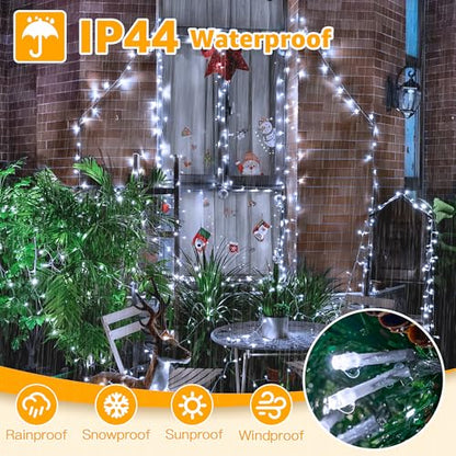 Ollny 120LED 40FT String Lights, Cool White Plug in Fairy Lights with Timer - color: Cool White, size: 120 LEDs
